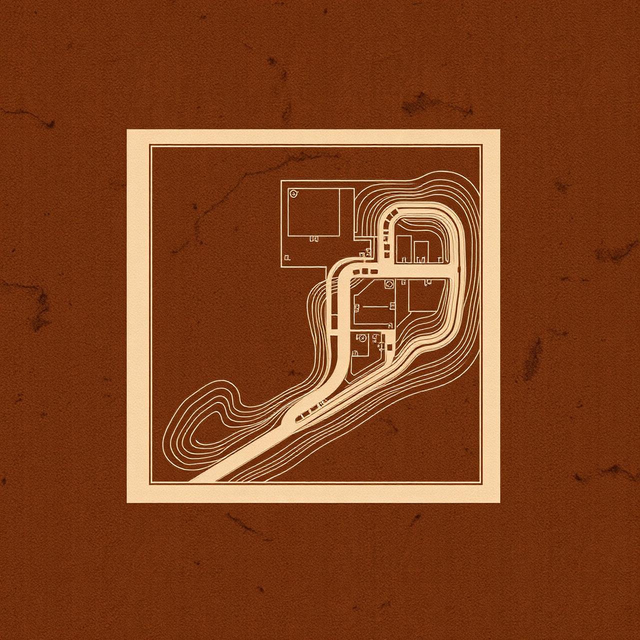 Excavation site plan illustration